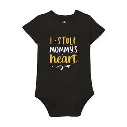 Zeezeezoo Infants Valentine Stole Mommy's Heart Printed Cotton Bodysuit-image-8
