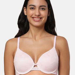 Triumph Floral Self Design Lightly Padded T-shirt Bra-16