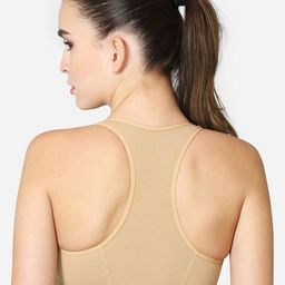 VStar Medium Coverage Running Sports Bra With Removable Pads & Front Zip Closure image 3