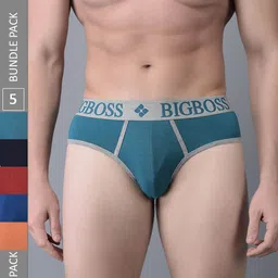 Dollar Bigboss Men Pack of 5 Shuffle Intellisoft Cotton Modal Briefs- MJBR-11-TCHNO-picture-22