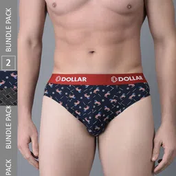 Dollar Bigboss Men Pack Of 2 Anti-Odour Assorted Combed Cotton Briefs PO2-CO3-picture-7