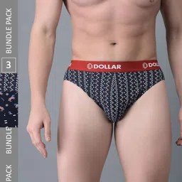 Dollar Bigboss Men Printed Pack of 3 Combed Cotton Brief MBBR-15-MDRNBRF-PO3-CO1-24