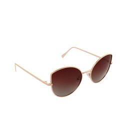 GIORDANO Women Brown Lens & Gold-Toned Cateye Sunglasses with Polarised Lens-image-30