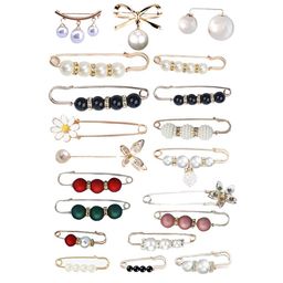 SYGAl Beaded Brooch Collar Pin Pin Buckle-image-27