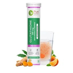Pure Nutrition  L- Glutathione With Vitamin C - Orange Flavour - 15 Effervescent Tablets image 1