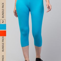 Apraa & Parma Women Pack of 2 Skinny Fit Capris-picture-17