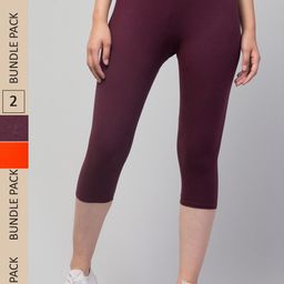 Apraa & Parma Women Pack of 2 Skinny Fit Capris-picture-20