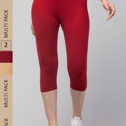 Apraa & Parma Women Pack of 2 Skinny Fit Capris-picture-19