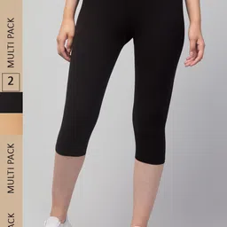 Apraa & Parma Women Pack of 2 Skinny Fit Capris-46