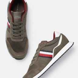 Tommy Hilfiger Men Textured Regular Sneakers With Striped Applique Detail-picture-17