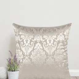 Home Silver-Toned Square Self Design Cushion Covers-picture-12