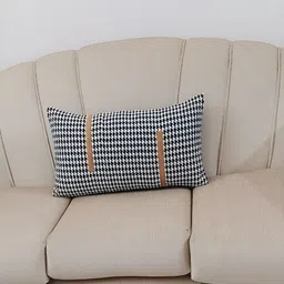 THROWPILLOW Black & White Geometric Rectangle Cushion Cover-image-18