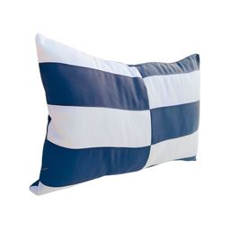 THROWPILLOW Black & White Colourblocked Rectangle Cushion Cover-image-41