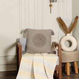SASHAA WORLD 100% Cotton Cushion Cover ( 45x45 cm )-19