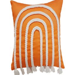 THROWPILLOW Orange & White Embroidered Square Cushion Covers-image-45