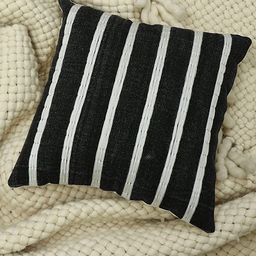 HERE&NOW Black & White Cotton Square Cushion Cover-image-86