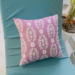 THROWPILLOW Lavender Floral Printed Square Cushion Cover-image-31