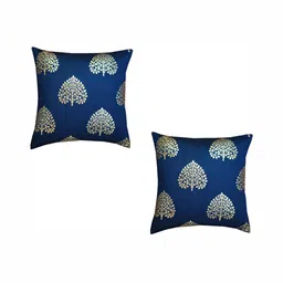 ZESTURE Blue 2 Pieces Square Cushion Covers-image-36