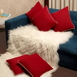 Stuff N' Fluff Maroon 5 Pieces Square Cushion Covers-25