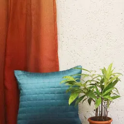 ZEBA Blue Quilted Square Cushion Cover-picture-31