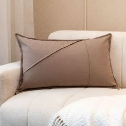 Eris Home Brown Rectangle Cotton Cushion Cover-image-46