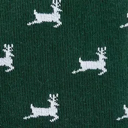 Mint & Oak Men Green & White Patterned Above Ankle Socks image 3