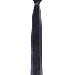 Alvaro Castagnino Men Grey & Purple Woven Design Skinny Tie-image-99