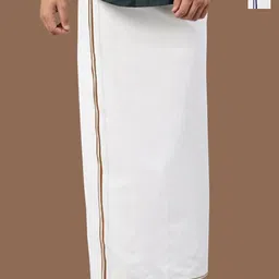 WHITE HEART Men Pack Of 2 Cotton Dhotis-image-87