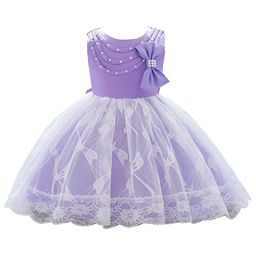 StyleCast Girls Purple Embellished Round Neck Fit & Flare Dress-image-61