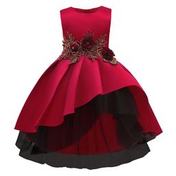 StyleCast Girls Red & Black Applique Gathered Balloon Dress-picture-23