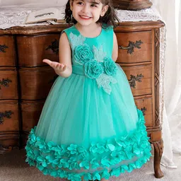 StyleCast Girls Green Embellished Fit & Flare Midi Dress-image-37