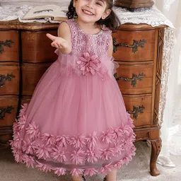 StyleCast Pink Embellished Balloon Maxi Dress-image-78