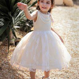 StyleCast Girls Champagne Sleeveless Pleated Balloon Dress-picture-33