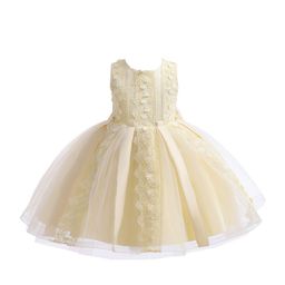 StyleCast Yellow Girls Embellished Net Fit & Flare Dress-53