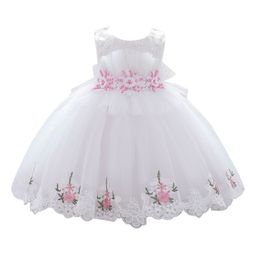 StyleCast Girls White Embellished Puff Sleeve Cotton Fit & Flare Dress-image-51