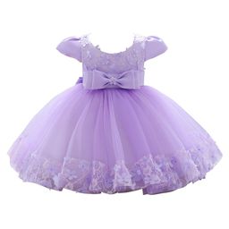 StyleCast Girls Embellished Puff Sleeve Bow Fit & Flare Dress-image-58