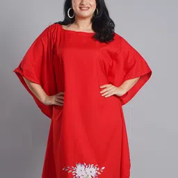 LetsDressUp BeMyPeace Floral Printed Kimono Sleeves Kaftan Midi Dress-image-51