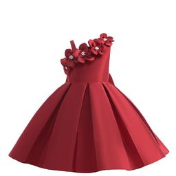 StyleCast Girls Maroon One Shoulder Fit & Flare Mini Dress-image-69