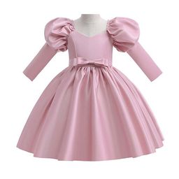 StyleCast Pink Girls Puff Sleeves Balloon Dress-image-95
