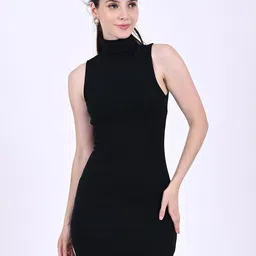 NoBarr Mock Neck Bodycon Dress-image-78