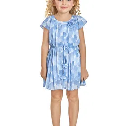 Peppermint Blue Chiffon Dress-image-63