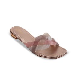 Bella Rosa Embellished Open Toe Flats-40
