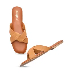 GLAMZKART Printed Open Toe Flats image 5