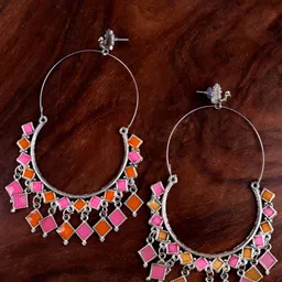 VAGHBHATT Classic Stone Studded & Beaded Drop Earrings-26