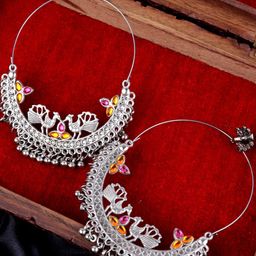 VAGHBHATT Circular Hoop Earrings-3