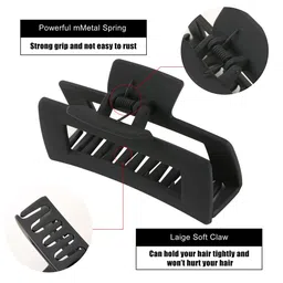 Krelin Set of 4 Matte Rectangular Claw Clips image 3