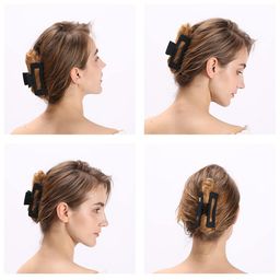 Krelin Set of 4 Matte Rectangular Claw Clips image 4