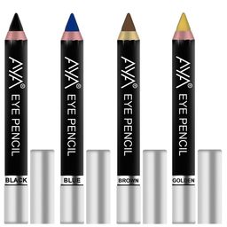 AYA Set of 4 Eye Liner Kajal Pencils in Black, Blue, Brown, Golden-7