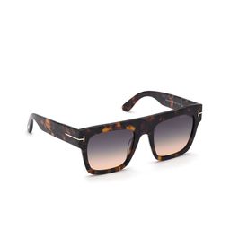 Tom Ford Women Grey Lens & Brown Square Sunglasses with UV Protected Lens FT0847 52 52B-image-85