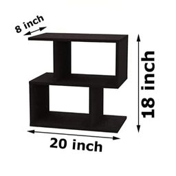 oxmic OXMICCorner Table for Book Storage Brown Engineered Wood Bedside Table (Finish Color - Brown, DIY(Do-It-Yourself)) Brown Side Table(Coffe Table) image 2